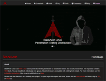 Tablet Screenshot of blackarch.org